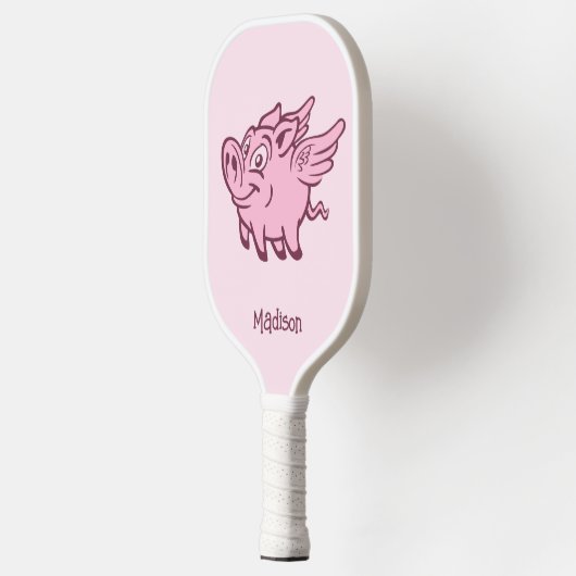 Aangepaste Naam & Kleur Vliegend Varken Pickleball Paddle (Links)