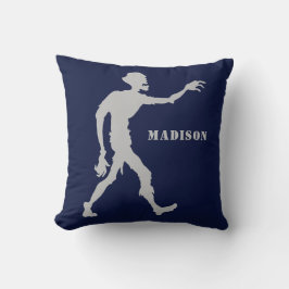 Aangepaste naam & kleur Zombie gooien kussens