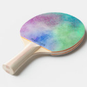 Aangepaste naam Kleurexplosie Tafeltennisbatje (Voorkant Gekanteld)