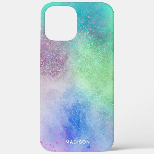 Aangepaste naam Kleurexplosie-telefoongevallen Case-Mate iPhone Case (Achterkant)