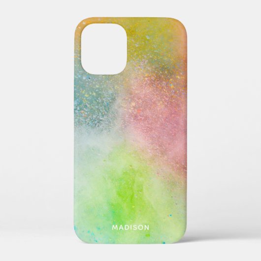 Aangepaste naam Kleurexplosie-telefoongevallen Case-Mate iPhone Case (Achterkant)