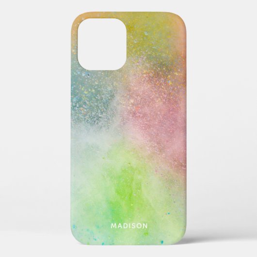 Aangepaste naam Kleurexplosie-telefoongevallen Case-Mate iPhone Case (Achterkant)