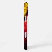 Aangepaste naam kleurrijk Roos Vloervulkaan Bouque iPhone Hoesje (Rechterkant)