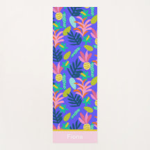 Aangepaste naam kleurrijke bloemenblauw modern sch