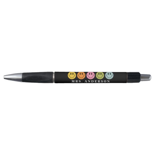 Aangepaste naam kleurrijke Fun First Grade Teacher Pen (Voorkant)