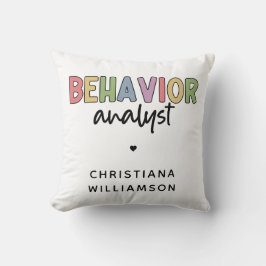 Aangepaste naam Kleurrijke Gedragsanalist Kussen