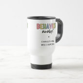 Aangepaste naam Kleurrijke Gedragsanalist Reisbeker (Voorkant rechts)
