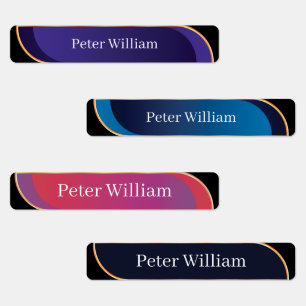 Aangepaste naam Kleurrijke legant High School Labels