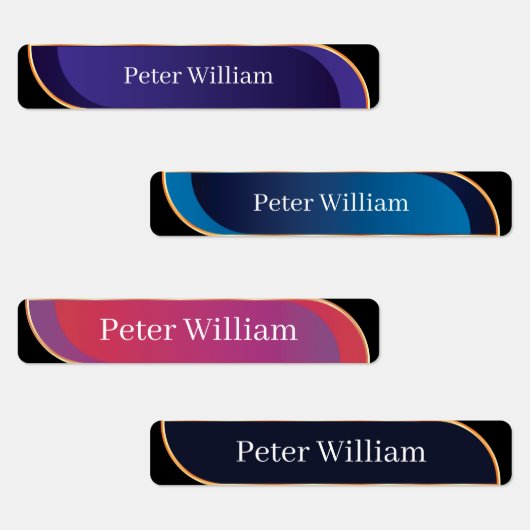 Aangepaste naam Kleurrijke legant High School Labels (Groep)