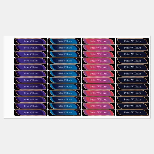 Aangepaste naam Kleurrijke legant High School Labels (Vel)