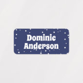 Aangepaste naam | Kleurrijke Stippen Kleding Kind  Labels (Design 1)