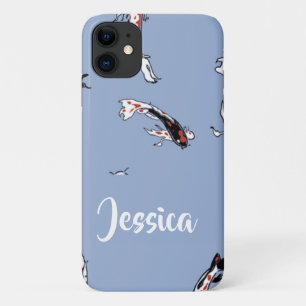 Aangepaste naam koeienblauw Case-Mate iPhone case