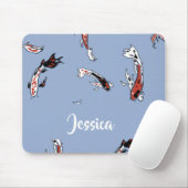 Aangepaste naam koeienblauw muismat (Met muis)