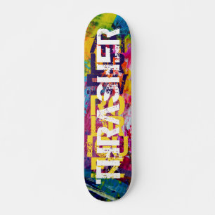 Aangepaste naam Koel kleurig skateboard dek