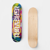 Aangepaste naam Koel kleurrijk skateboard deck (Voorkant)