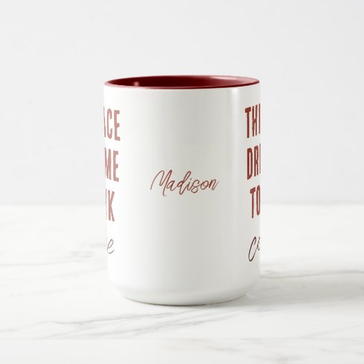 Aangepaste naam koffiekruid mok (Midden)