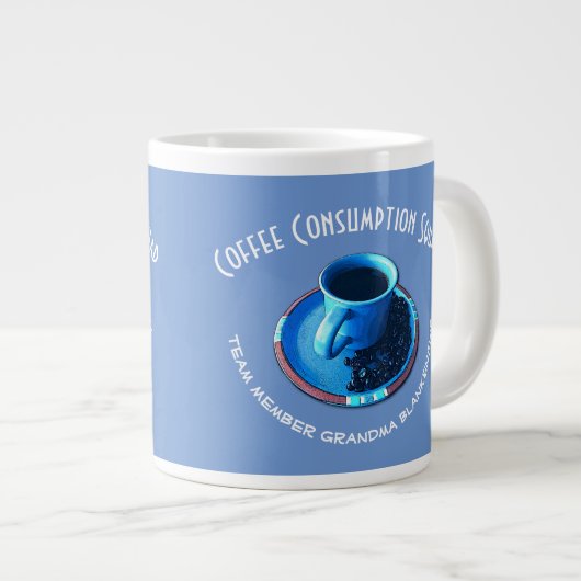 Aangepaste naam Koffierteam lid Grote Koffiekop (Voorkant rechts)