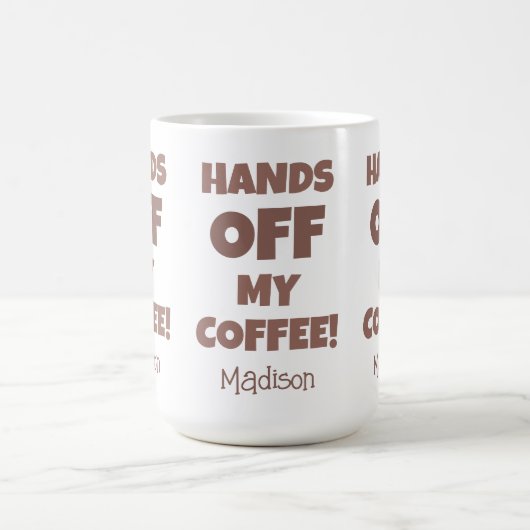 Aangepaste naam koffiewaarschuwing koffiemok (Center)