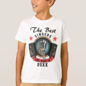 Aangepaste naam Koor Zanger Verjaardag T-shirt (Voorkant)