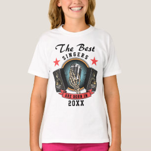 Aangepaste naam Koor Zanger Verjaardag T-shirt