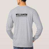 Aangepaste naam Koor Zanger Verjaardag T-shirt (Achterkant)