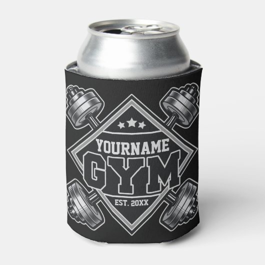 Aangepaste NAAM Krachttraining Thuis Crossfit Gym Blikjeskoeler (Blikje Voorkant)