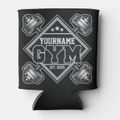 Aangepaste NAAM Krachttraining Thuis Crossfit Gym Blikjeskoeler (Voorkant)