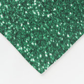 Aangepaste naam kreeft rode munt groene glitter fleece deken (Hoek)