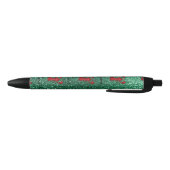 Aangepaste naam kreeft rode munt groene glitter zwarte inkt pen (Bodem)