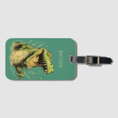 Aangepaste naam Krokodil Bagagelabel (Voorkant (horizontaal))