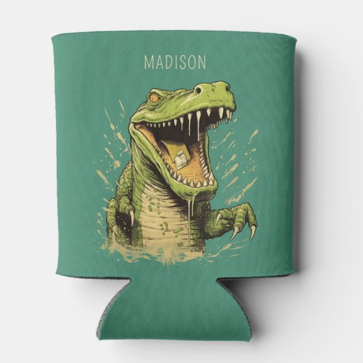 Aangepaste naam Krokodil Blikjeskoeler (Achterkant)