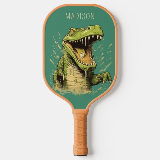 Aangepaste naam Krokodil Pickleball Paddle (Voorkant)