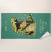 Aangepaste naam Krokodil Strandlaken (Voorkant)