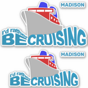 Aangepaste naam kruising sticker