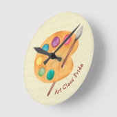aangepaste naam Kunstleraar Kunstklasse cadeauverf Ronde Klok (Hoek)