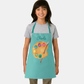 aangepaste NAAM Kunstpalet Kunstpalet verf kinder  Schort (Insitu)