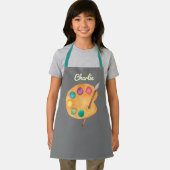 aangepaste NAAM Kunstpalet Kunstpalet verf kinder  Schort (Insitu)