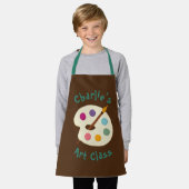 aangepaste NAAM Kunstschool Artiest Apron Schort (Gedragen)