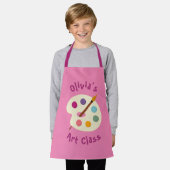 aangepaste NAAM Kunstschool Artiest Apron Schort (Gedragen)