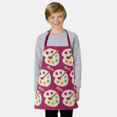 aangepaste NAAM Kunstschool Artiest Apron Schort (Gedragen)