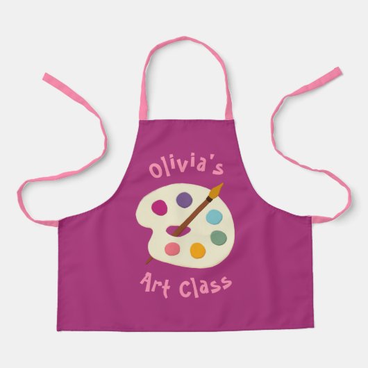 aangepaste NAAM Kunstschool Artiest Apron Schort (Voorkant)