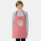 aangepaste NAAM Kunstschool Artiest Apron Schort (Gedragen)