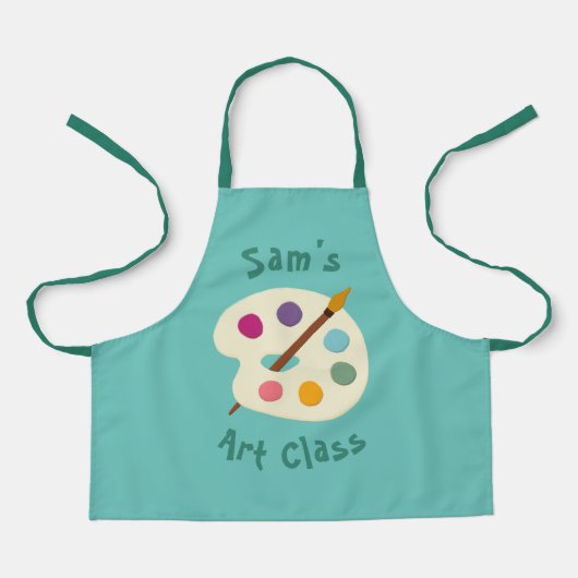 aangepaste NAAM Kunstschool Artiest Apron Schort (Voorkant)