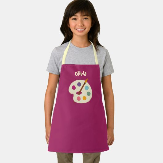 aangepaste NAAM Kunstschool Artiest Apron Schort (Insitu)