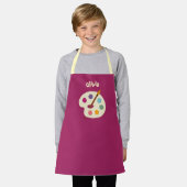 aangepaste NAAM Kunstschool Artiest Apron Schort (Gedragen)