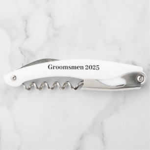 Aangepaste naam kurkentrekker of Groomsmen  