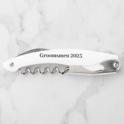 Aangepaste naam kurkentrekker of Groomsmen | (Achterkant)