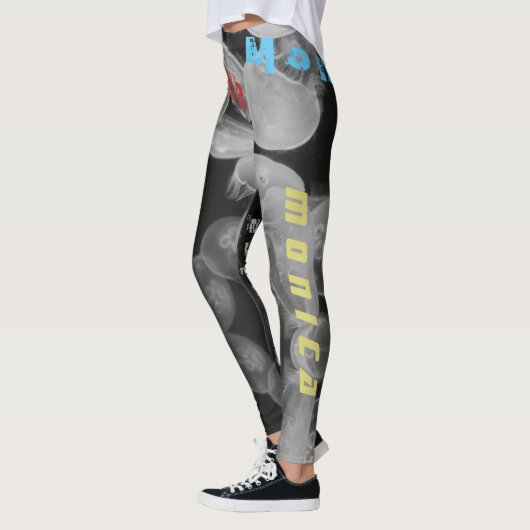 Aangepaste naam kwal zwarte Leggings (Links)