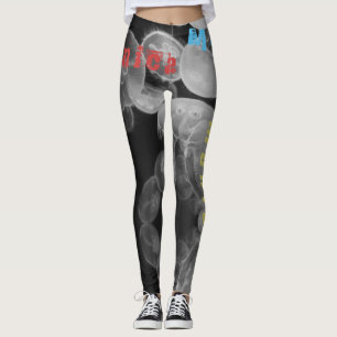 Aangepaste naam kwal zwarte Leggings