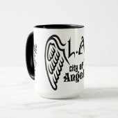 Aangepaste naam L.A. Los Angeles mokken (Voorkant links)